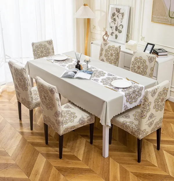 Classic_Beige_Premium_Dining_Table_And_Chair_Cover_Combo_For_Home