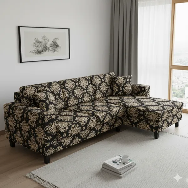 Black_Brocade_L_Shape_Strechable_Sofa_Cover_For_Home