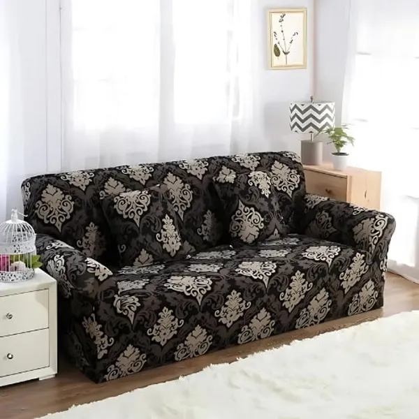 Black_Damask_Premium_Wrinkle-Free_Stretchable_For_Home