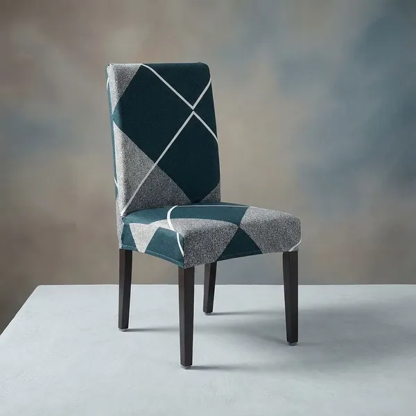Blue_Checkerplaid_Chair_Cover_For_Home