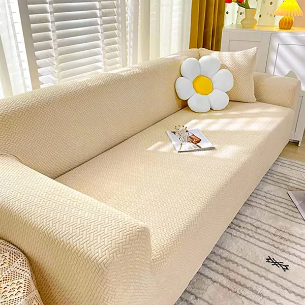 Cream_Polar_Fleece_Sofa_Cover_For_Home