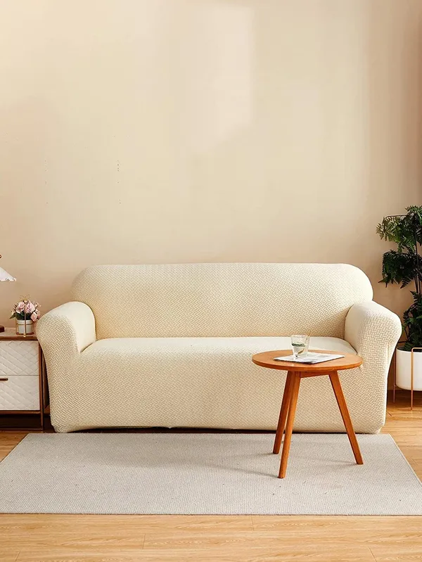 Cream_Polar_Fleece_Sofa_Cover_For_Home