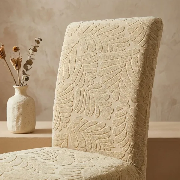 Cream_New_Addition_Polar_Fleece_Chair_Cover_For_Home