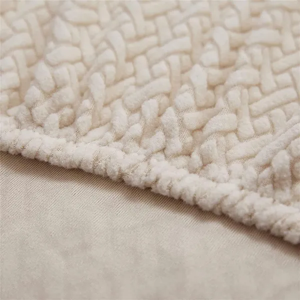 Cream_L_Shape_Polar_Fleece_Sofa_Cover_For_Home