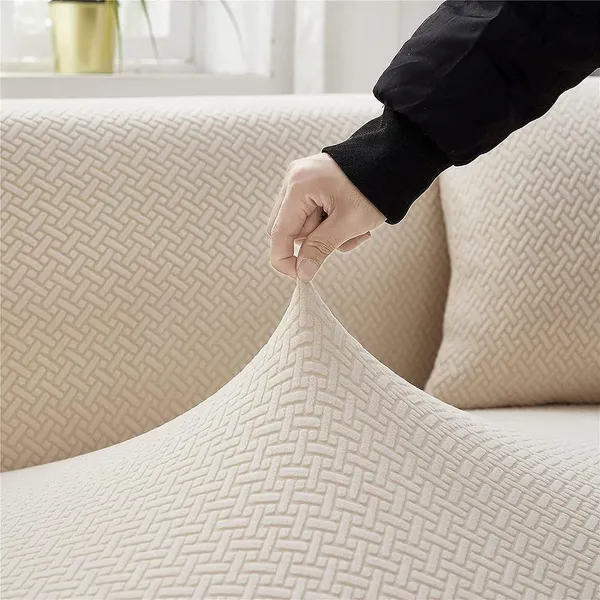Cream_L_Shape_Polar_Fleece_Sofa_Cover_For_Home