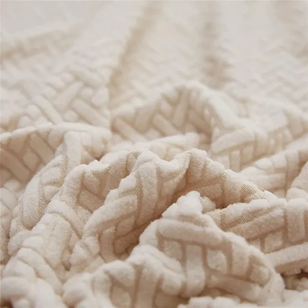 Cream_L_Shape_Polar_Fleece_Sofa_Cover_For_Home