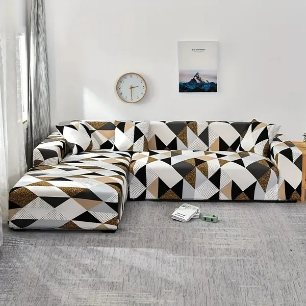 Geometric_Brown_L_Shape_Sofa_Cover_For_Home