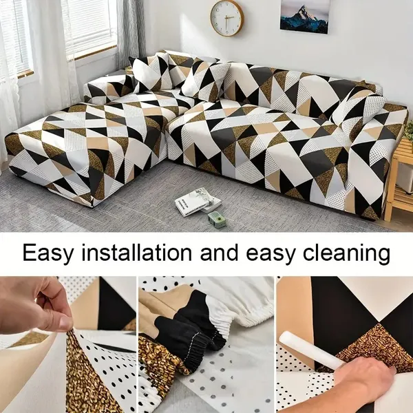 Geometric_Brown_L_Shape_Sofa_Cover_For_Home