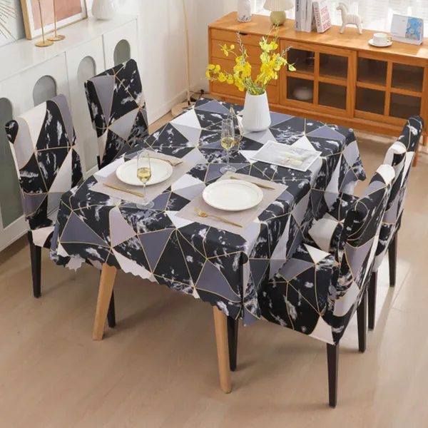 Marble_Blakc_Premium_Dining_Table_&_Chair_Cover_Combo_For_Home
