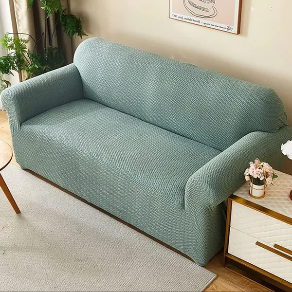 Pastel_Green_Polar_Fleece_Sofa_Cover_For_Home