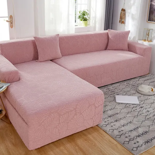 Pink_New_Edition_L_Shape_Polar_Fleece_Sofa_Cover_For_Home