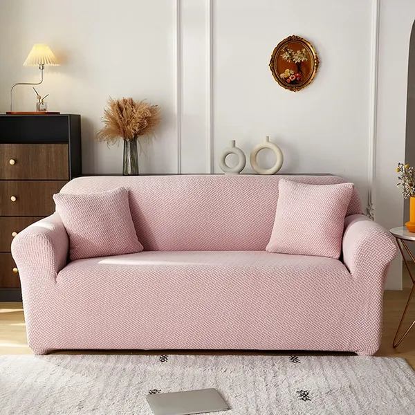 Pastel_Pink_Polar_Fleece_Sofa_Cover_For_Home
