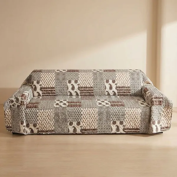 Boho_Brown_Non_Slip_Quilted_Sofa_Protector_Mat_Thick_Printed_With_Strap_For_Home