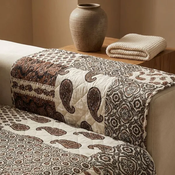 Boho_Brown_Non_Slip_Quilted_Sofa_Protector_Mat_Thick_Printed_With_Strap_For_Home
