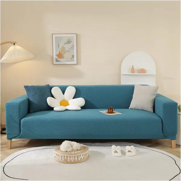 Teal_Polar_Fleece_Sofa_Cover_For_Home