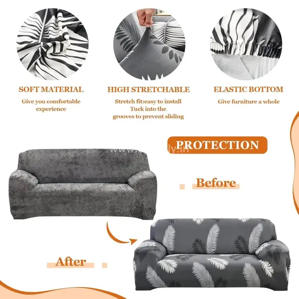 White_Leaf_Premium_Wrinkle-Free_Stretchable_For_Home