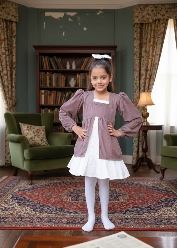Taupe_Fit_And_Flare_Velvet_Puff_Sleeves_For_Girls