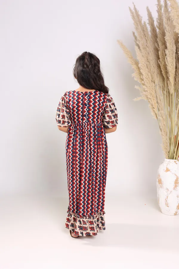 Multicolour_Cotton_Fit_And_Flare_Maxi_Dress_For_Girls