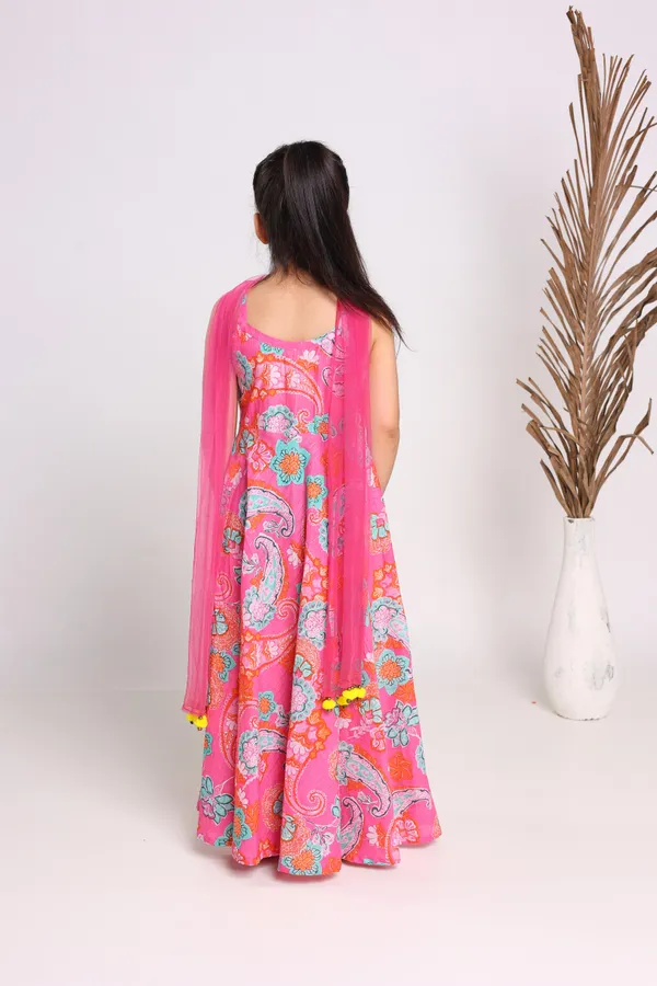 Pink_Cotton_Fit_And_Flare_Maxi_Dress_For_Girls