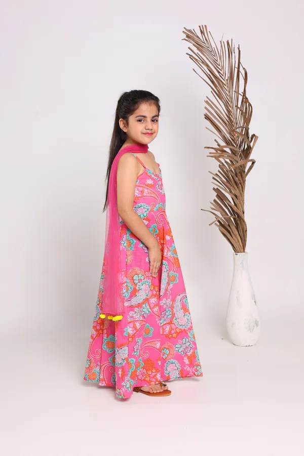 Pink_Cotton_Fit_And_Flare_Maxi_Dress_For_Girls