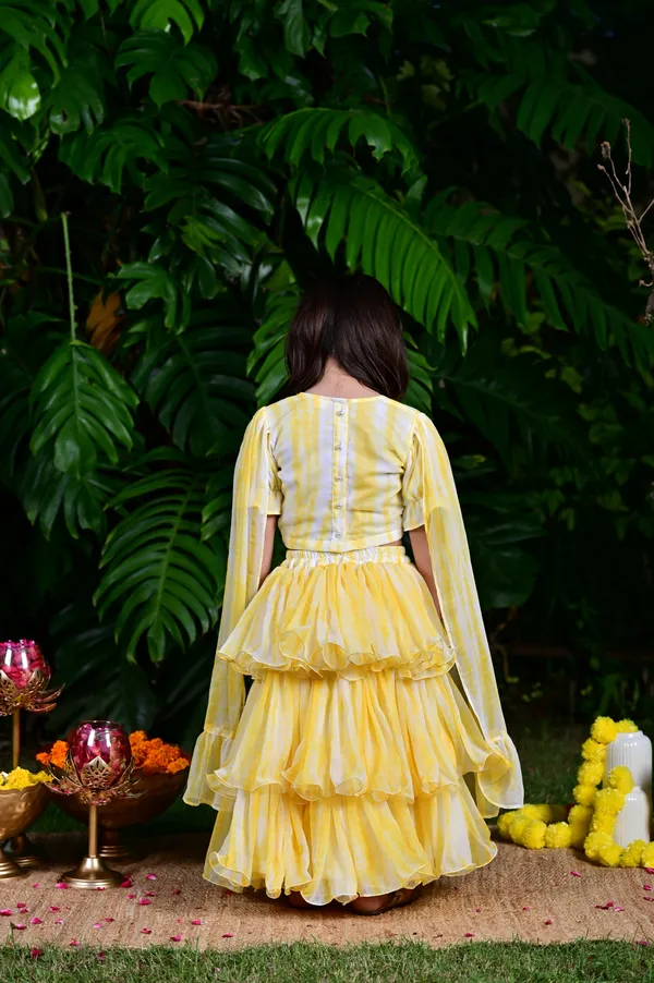 Lemon_Yellow_Tie_And_Die_Printed_Chiffon_Lehenga_Choli_For_Girls