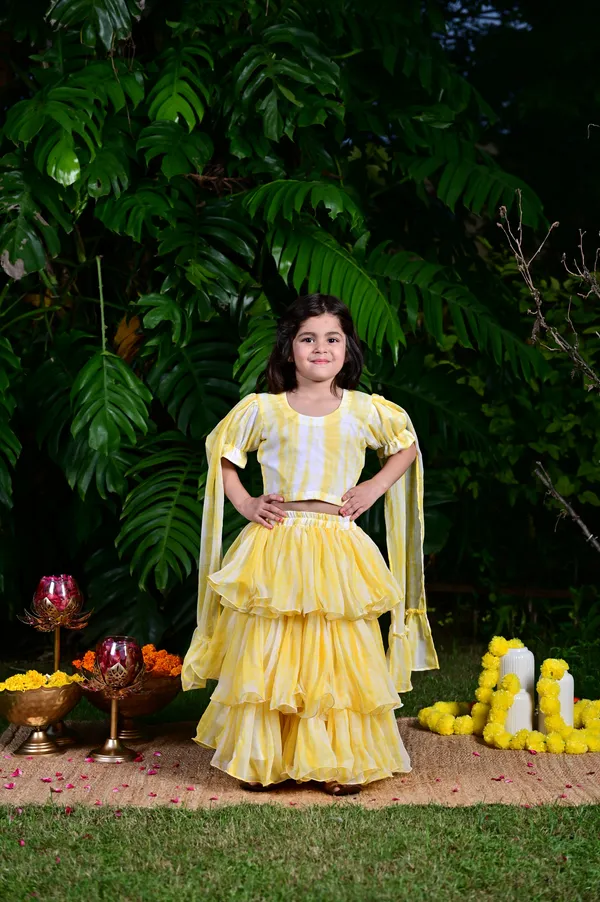 Lemon_Yellow_Tie_And_Die_Printed_Chiffon_Lehenga_Choli_For_Girls