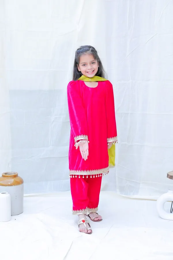 Fuchsia_Round_Neck_Gotta_Patti_Velvet_Kurta_With_Palazzos_And_Dupattaforgirls