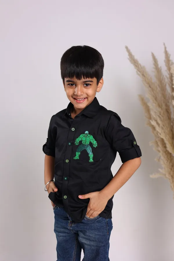 Black_Cotton_Long_Sleeves_Shirts_For_Boys
