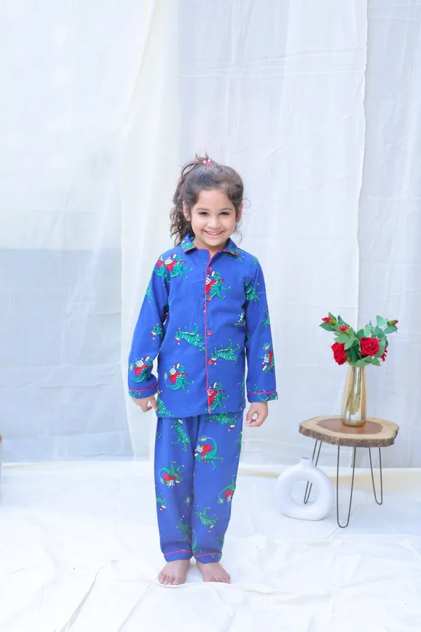 Blue_Cotton_Blend_Collard_Long_Sleeves_Winter_Night_Suits_For_Girls