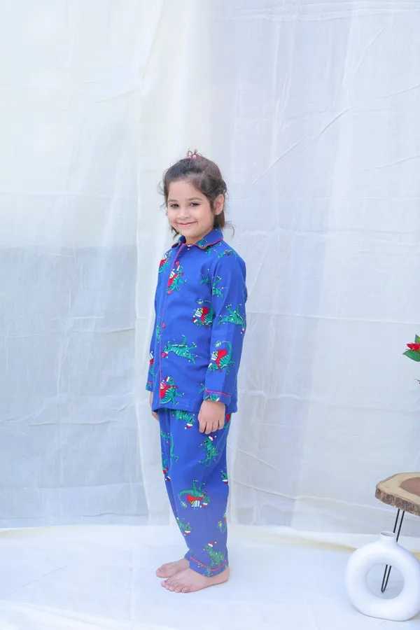 Blue_Cotton_Blend_Collard_Long_Sleeves_Winter_Night_Suits_For_Girls