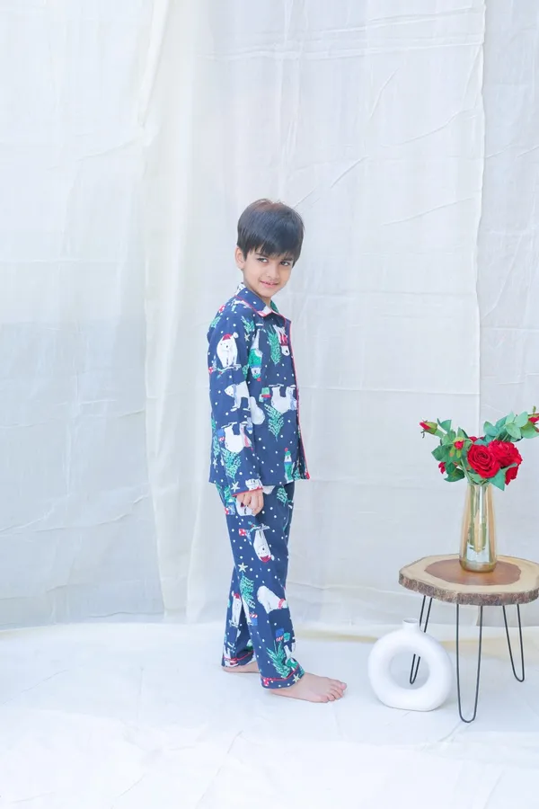 Blue_Cotton_Blend_Collard_Long_Sleeves_Winter_Night_Suits_For_Boys