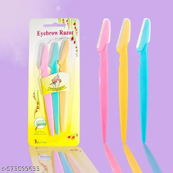 Multicolour_Plastic_Facial_Hair_Removal_Razor_For_Women_(Pack_Of_3)
