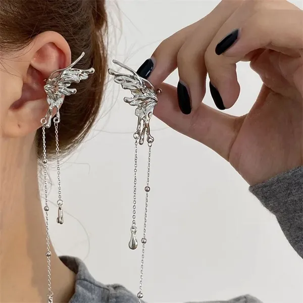 Silver_Silver_Tassel_Earring_For_Women