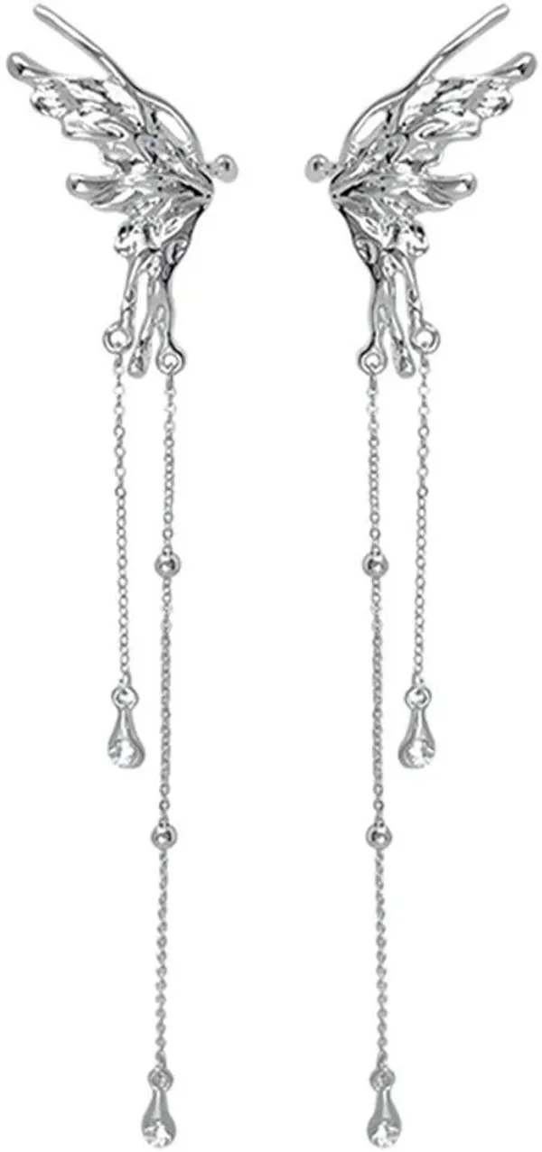 Silver_Silver_Tassel_Earring_For_Women