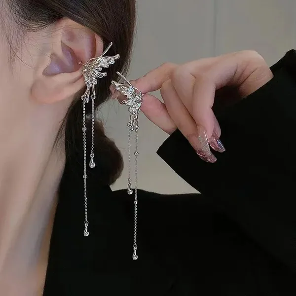 Silver_Silver_Tassel_Earring_For_Women