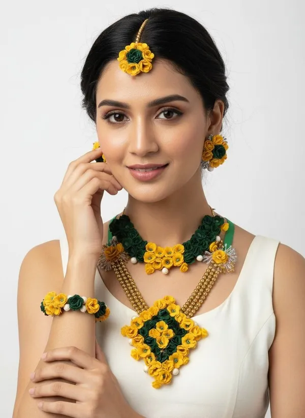 Green_Fabric_Necklace_For_Women