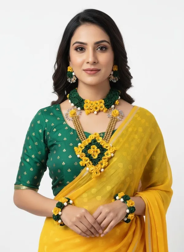 Green_Fabric_Necklace_For_Women