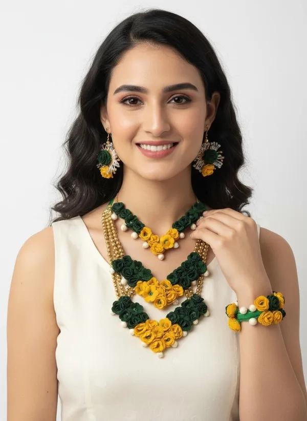 Lime_Fabric_Necklace_For_Women