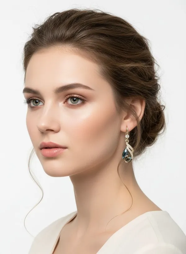 Blue_Alloy_Earring_Set_For_Women