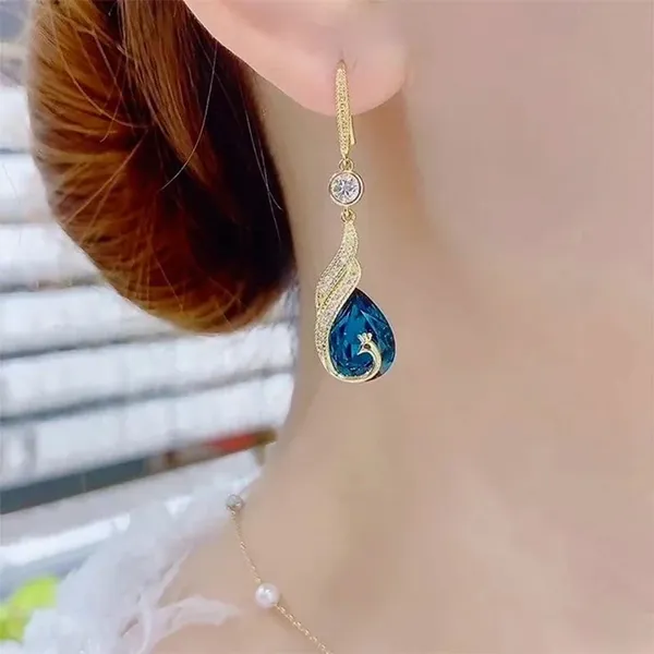 Blue_Alloy_Earring_Set_For_Women