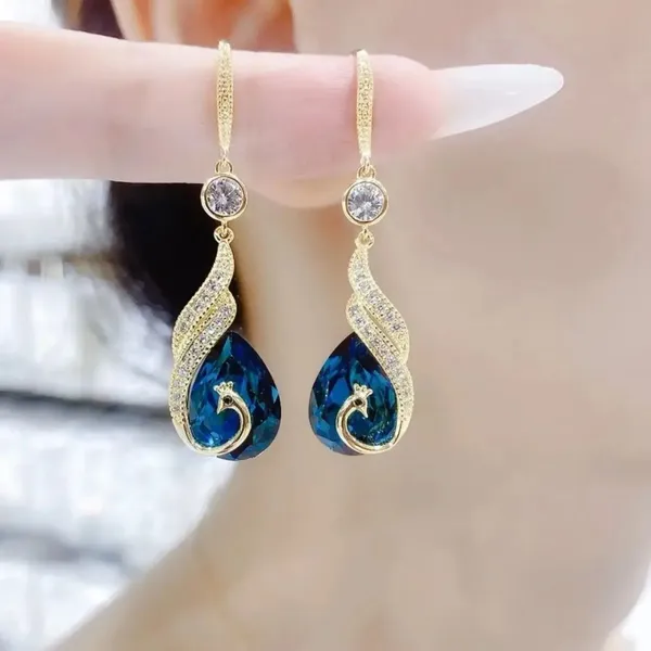 Blue_Alloy_Earring_Set_For_Women