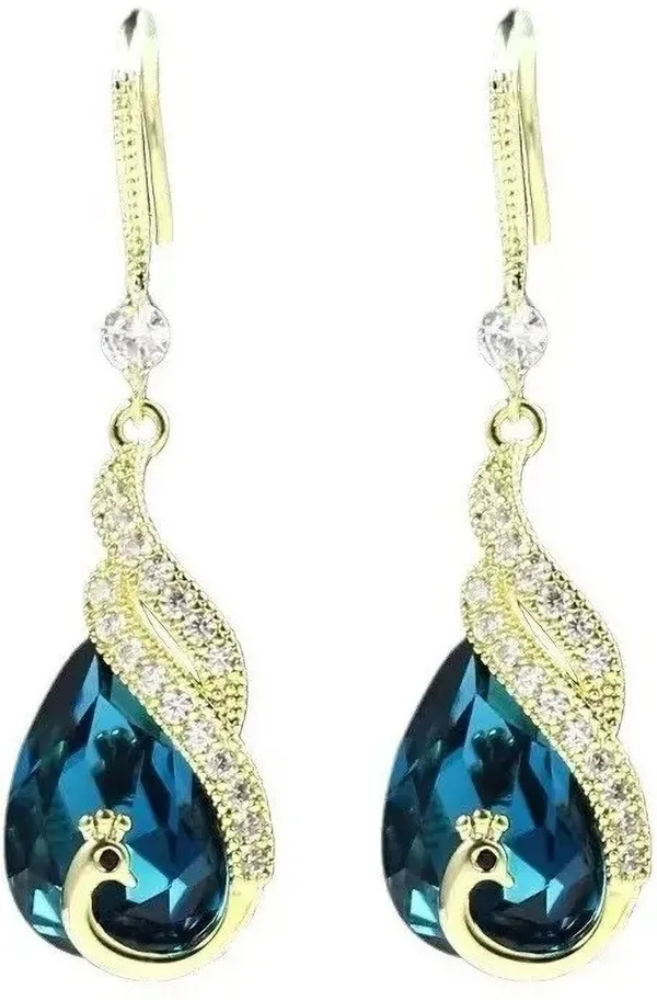 Blue_Alloy_Earring_Set_For_Women