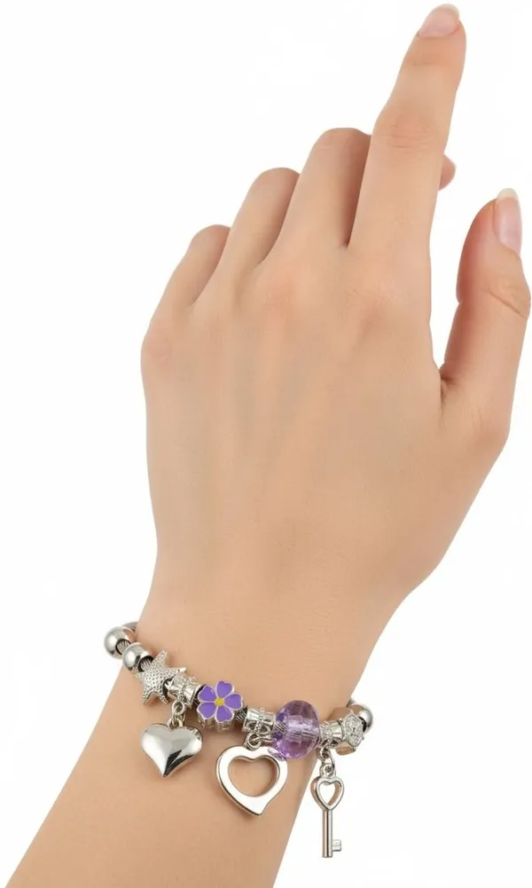 Purple_Alloy_Bracelet_For_Women