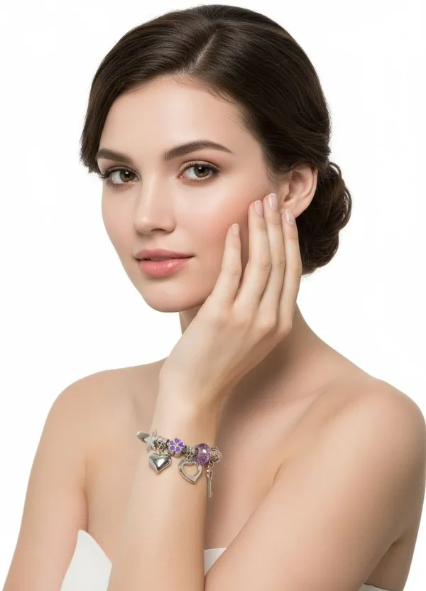 Purple_Alloy_Bracelet_For_Women