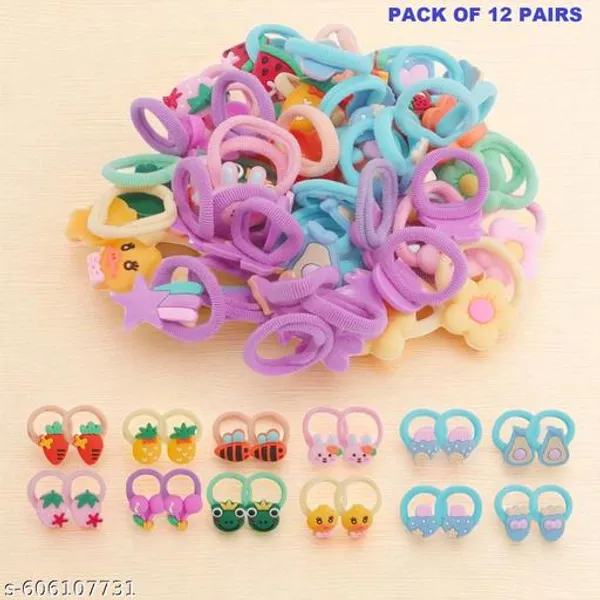 Multicolour_Nylon_Elastic_Hair_Bands_For_Kids_(Pack_Of_12)