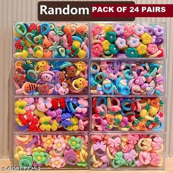 Multicolour_Nylon_Elastic_Hair_Bands_For_Kids_(Pack_Of_24)