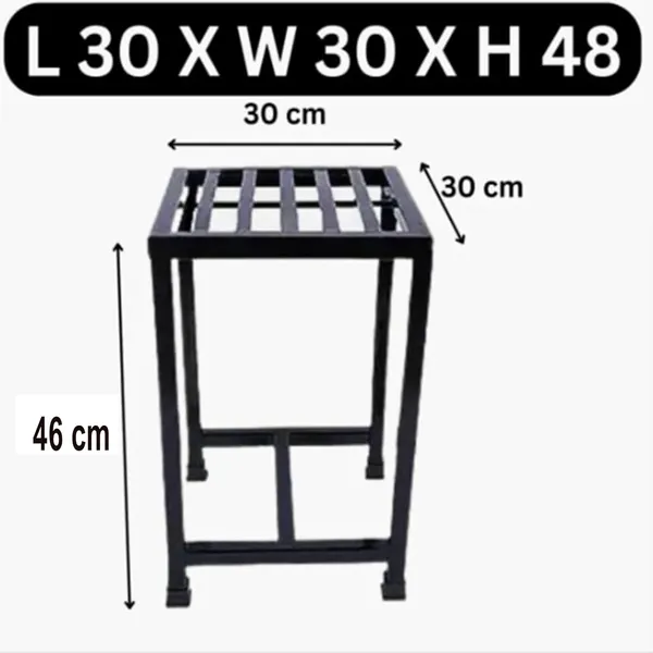 Black_A-One_Steels_Iron_MatkaPlanter_Pot_StandStoolWater_cooler_Stand_For_Home_Decor