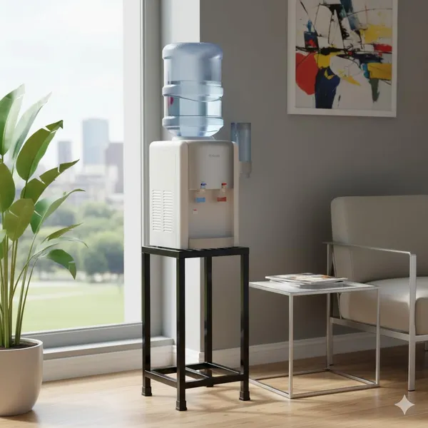 Black_A-One_Steels_Iron_MatkaPlanter_Pot_StandStoolWater_cooler_Stand_For_Home_Decor