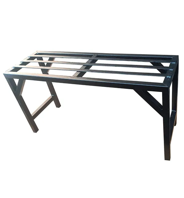 Black__Single_Step_Flower_Pot_Holder_1_Step_Plant_Pot_Stand_Garden_BenchIron_Bench_for_Roof_and_Outdoor