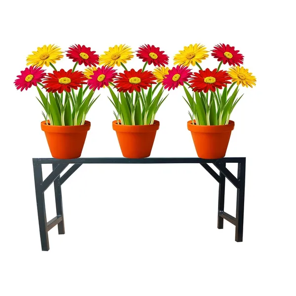 Black_A-One_Steels_Pot_Holder_1_Step_Plant_Stand_Garden_BenchIron_Bench_For_Roof_And_Outdoor_In